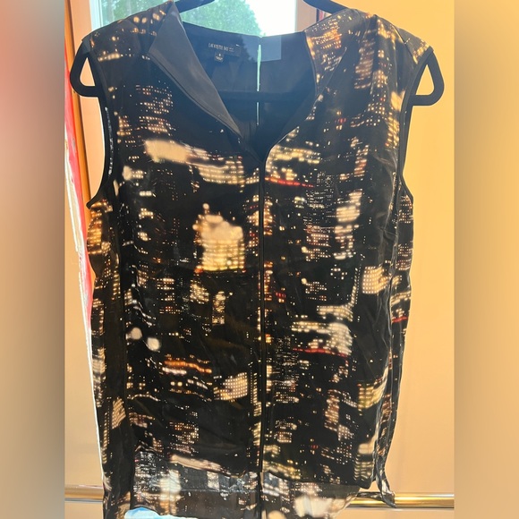 Silk Sleeveless Lafayette148 New York blouse - Picture 4 of 8